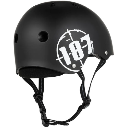 187 Killer Pads Certified Low Pro Helmet - Black Matte