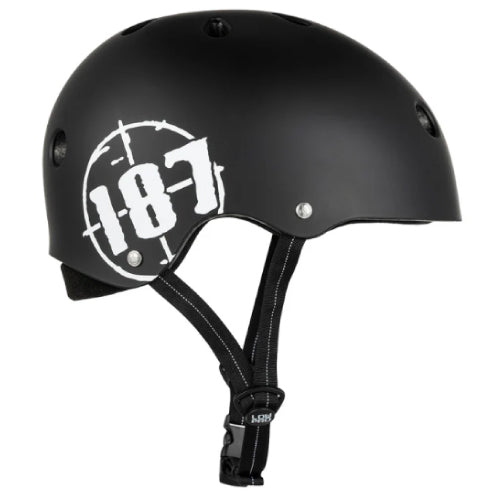 187 Killer Pads Certified Low Pro Helmet - Black Matte