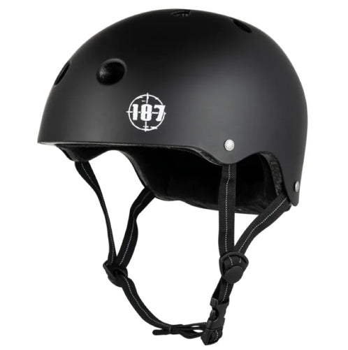 187 Killer Pads Certified Low Pro Helmet - Black Matte