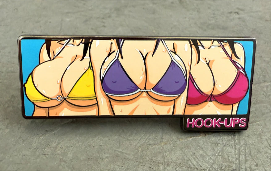 Hook-Ups 3 Girls Enamel Pin just pin