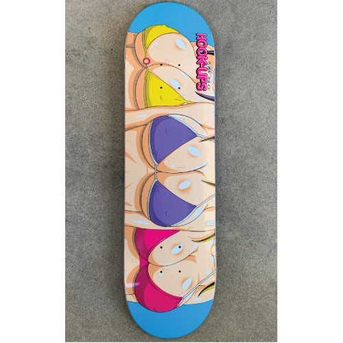 Hook-Ups 3 Girls Skateboard Deck 8.25"