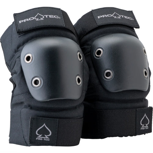 Pro-Tec Street 3-Pack Open Back Knee/Elbow/Wrist Pad Set Black