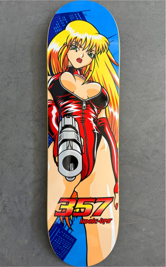 Hook-Ups 357 Skateboard Deck 8.25" full graphic