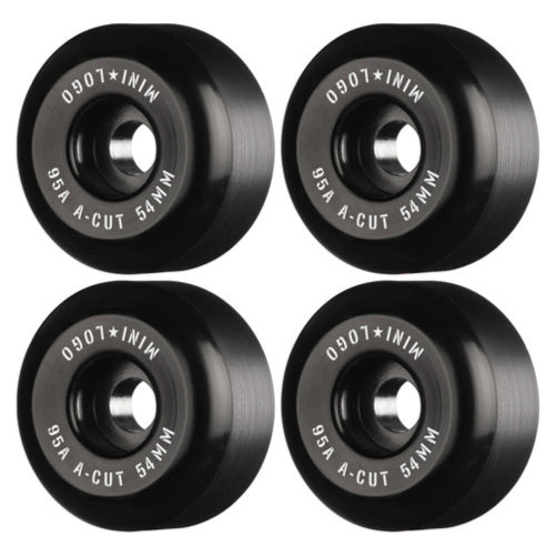 Mini Logo Skateboard A-cut Wheels Black 54MM 95A