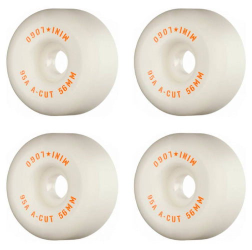 Mini Logo Skateboard A-cut Wheels White 56MM 95A