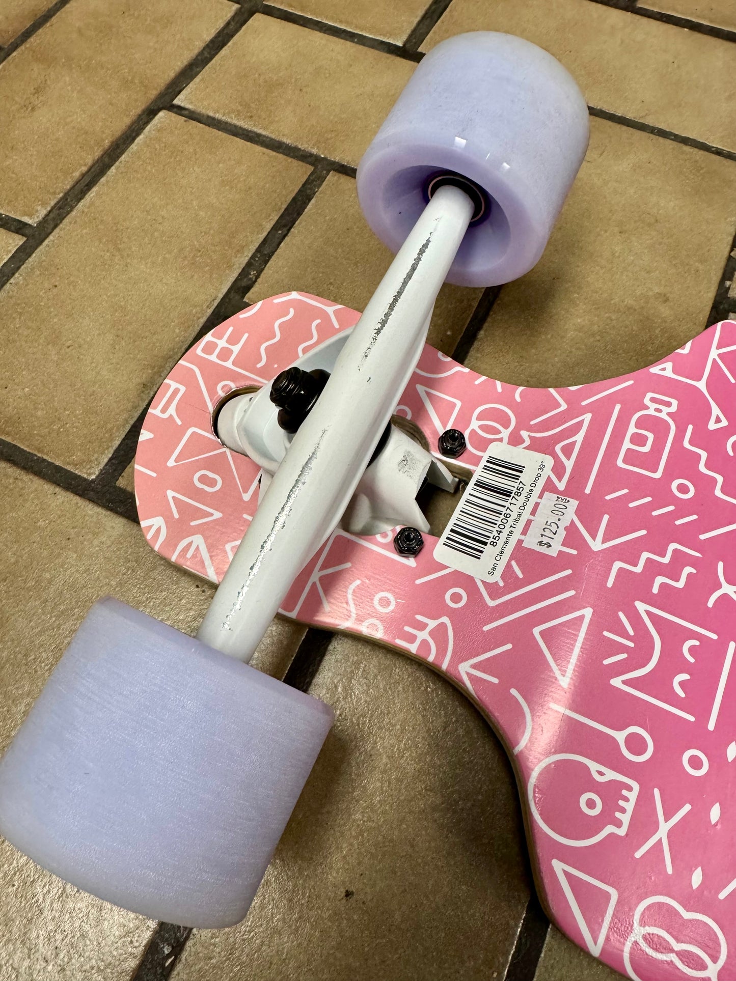 San Clemente Tribal Double Drop Longboard Complete 39" front truck