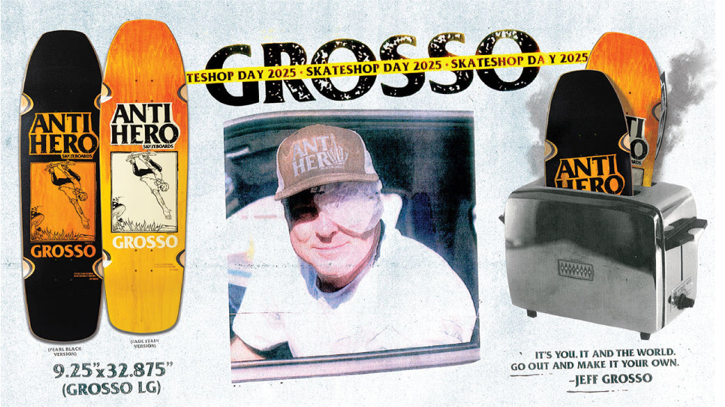 Antihero Grosso LG SSD25 Fade Skateboard Deck 9.25"