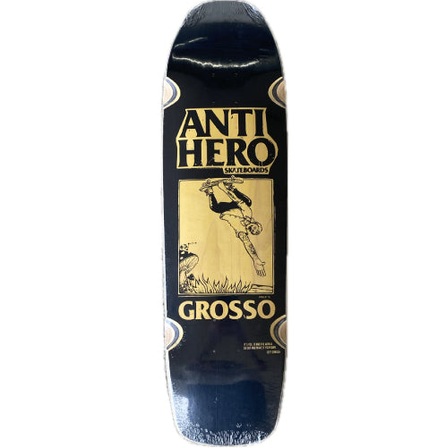 Antihero Grosso LG SSD25 Black/Veneer Skateboard Deck 9.25"