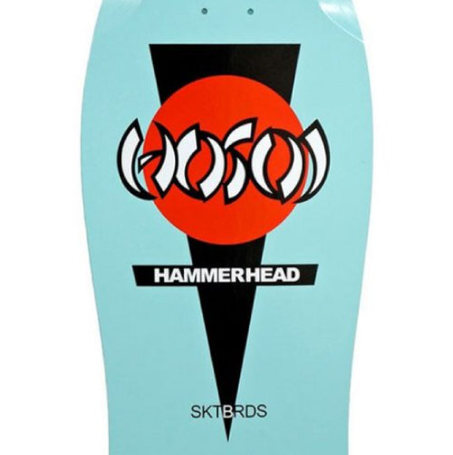 Hosoi OG Classic Hammerhead Reissue Skateboard Deck Turquoise 10.5"