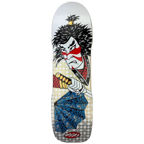 Hosoi Lonny Hiramoto Samurai Skateboard Deck White 9"