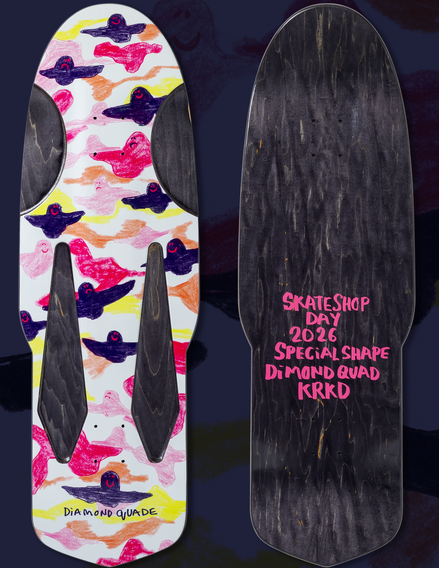 Krooked Quade Beamer SSD26 Skateboard Deck 10.75"