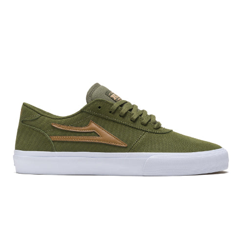 Lakai Manchester Skateboarding Shoe - Olive Corduroy