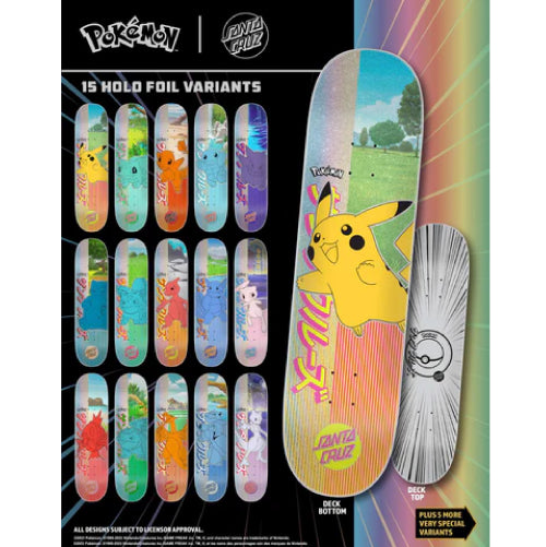 *LIMITED* Santa Cruz X Pokemon Blind Bag Skateboard Deck