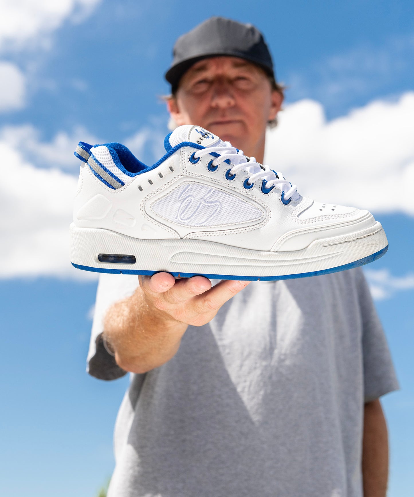 eS Creager Limited Reissue Skate Shoe - White/Blue