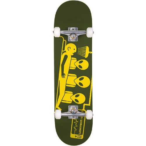 Alien Workshop Abduction Complete Skateboard Army Green 8.25"