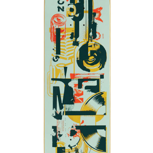 Real Mason Silva Abstraction Skateboard Deck Full Shape 8.25"