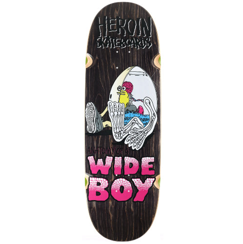 Heroin Anatomy of a Wide Boy Skateboard Deck 10.4"