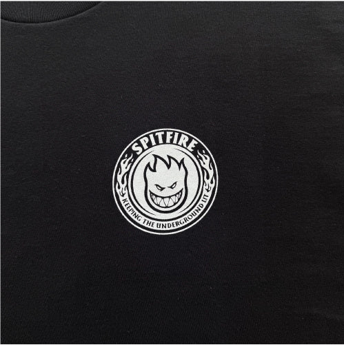 SPITFIRE X ANCHORS KTUL Tee - Black front graphic