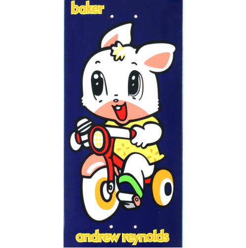 Baker Reynolds Bunny Skateboard Deck 8.25" close graphic