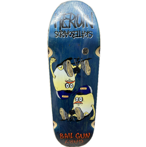 Heroin Bail Gun Gary 4 Symmetrical Skateboard Deck 9.75"