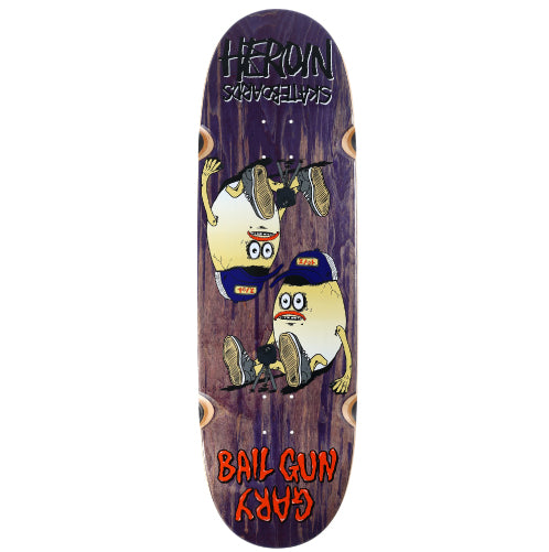 Heroin Bail Gun Gary 4 Symmetrical Skateboard Deck 9.75"