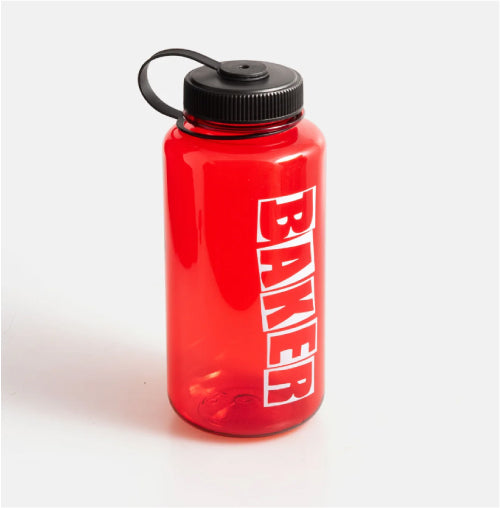 Baker Brand Logo 32oz Water Bottle - Red