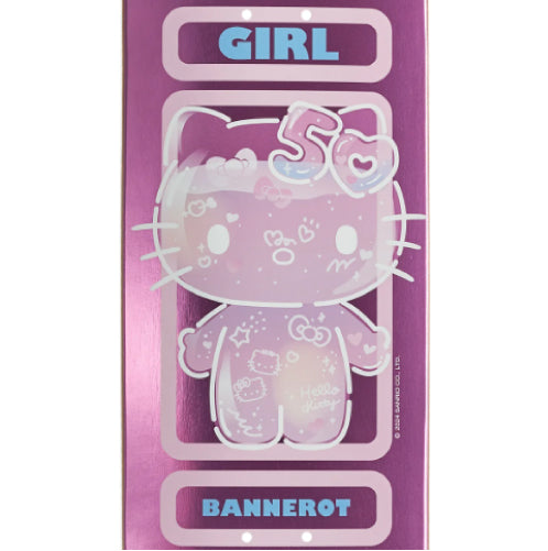 Girl X Hello Kitty 50th Anniversary Bannerot Skateboard Deck 8.5"