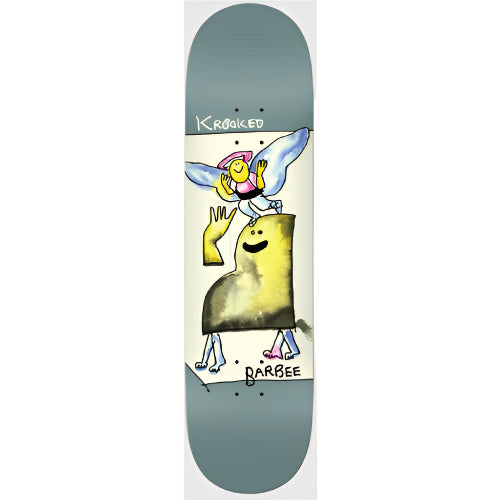 Krooked Barbee Watercolor Skateboard Deck 8.5"