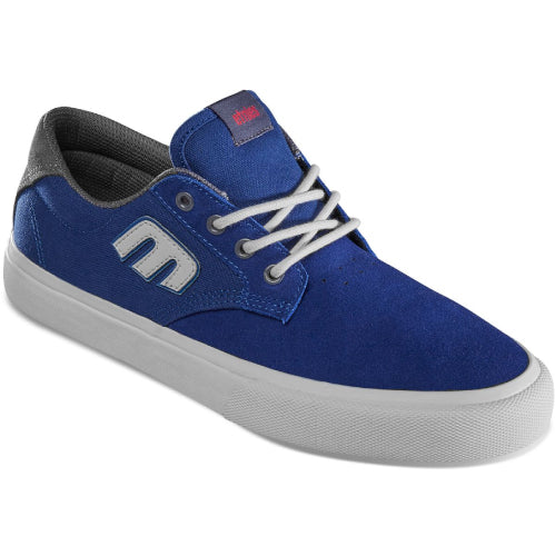 Etnies Barge Plus X High 5 Skate Shoe - Navy/Dark Grey/Blue