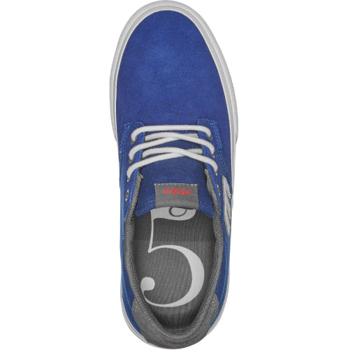 Etnies Barge Plus X High 5 Skate Shoe - Navy/Dark Grey/Blue
