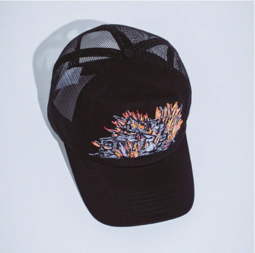 FA Burning Barn Trucker Hat - Black