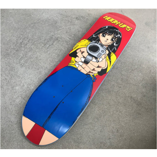 Hook-Ups Barrel of a Gun Skateboard Deck 8.0" graphic full