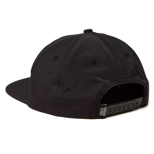 Antihero Basic Eagle Snapback Hat - Black/Black