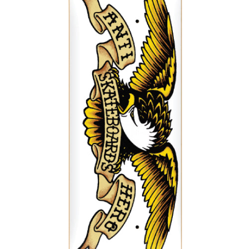 Antihero Basic Eagle Skateboard Deck White 8.75"