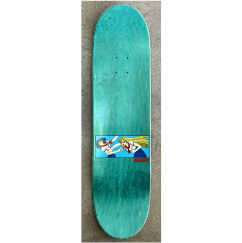 Hook-Ups School Girl Battle Skateboard Deck 8.25" top