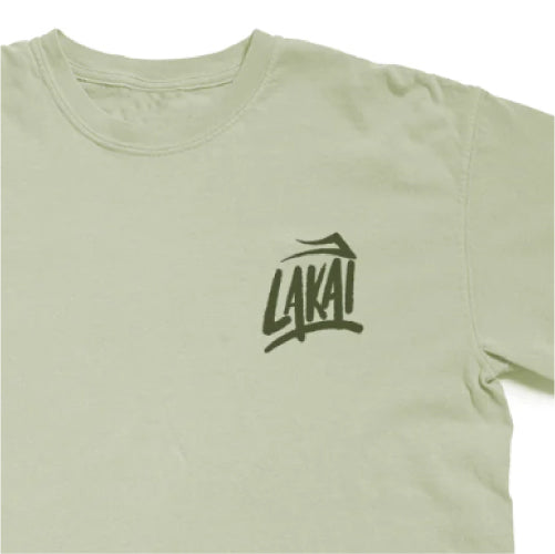 Lakai Brush Garment Dyed Tee - Bay Green