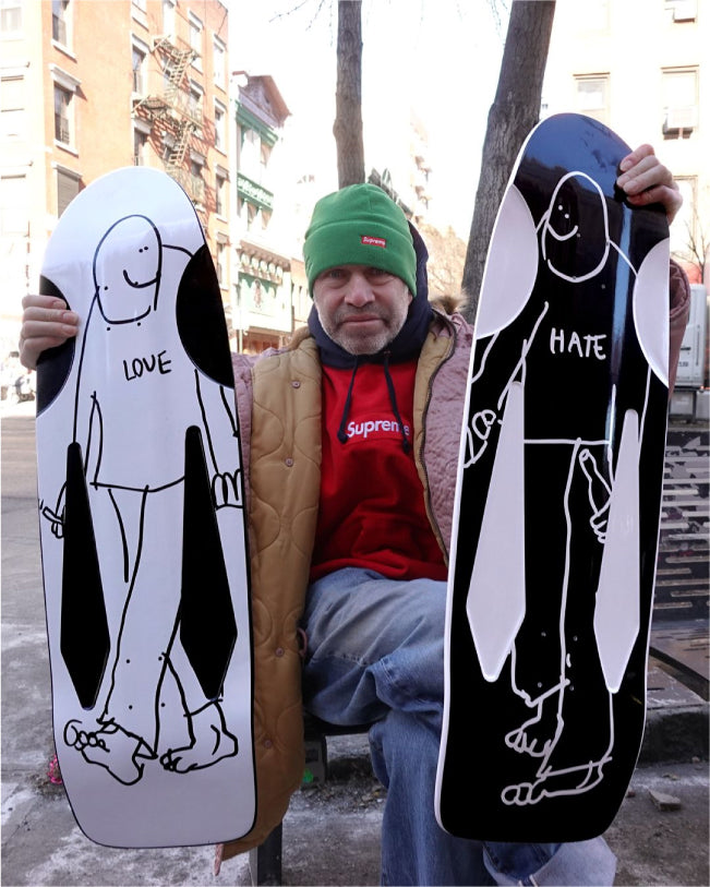 Krooked Mark Gonzales Skate Shop Day Love Beamer Skateboard Deck 10.75"