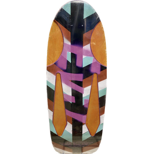 Krooked Mark Gonzales Evil Beamer Coupe Skateboard Deck Orange Veneer 10.75"