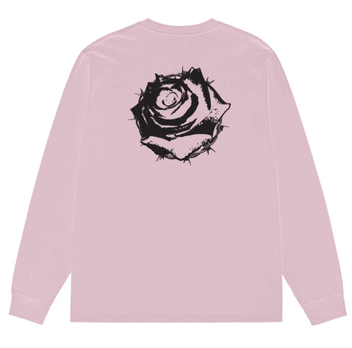 Deathwish Bed of Roses Long Sleeve - Pink back