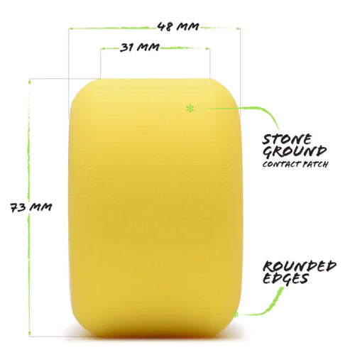 Orangatang Beefcake Wheels Yellow 73MM 86A