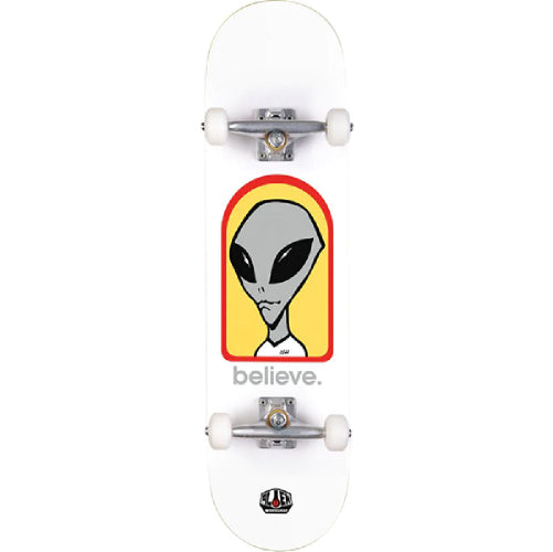 Alien Workshop Believe Complete Skateboard White 8.0"