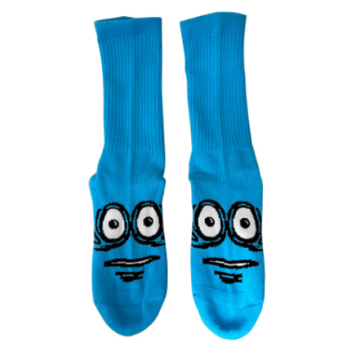 Heroin Big Egg Socks - Cyan