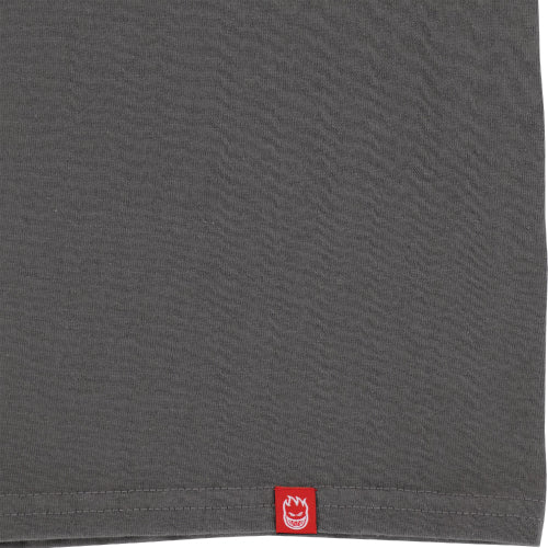 Spitfire BigHead Tee - Charcoal/Yellow