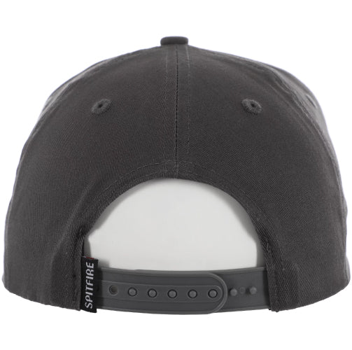 Spitfire Bighead Snapback Hat - Charcoal/Yellow