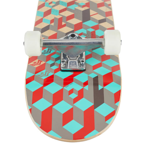 Mini Logo Pattern Blocks Complete Skateboard 8.0"