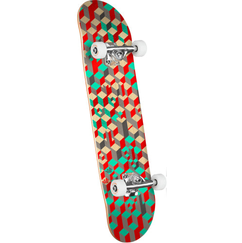 Mini Logo Pattern Blocks Complete Skateboard 8.0"