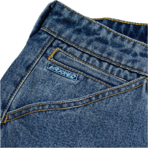 Krooked Blue Eyes Denim Twill Pant - Blue