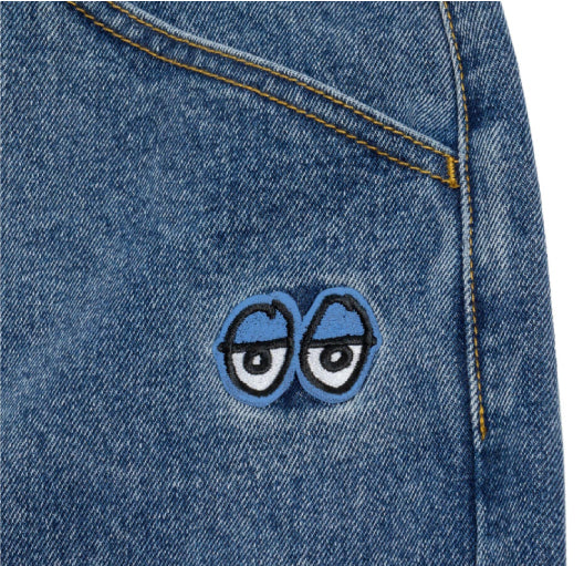 Krooked Blue Eyes Denim Twill Pant - Blue