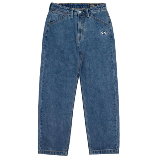 Krooked Blue Eyes Denim Twill Pant - Blue