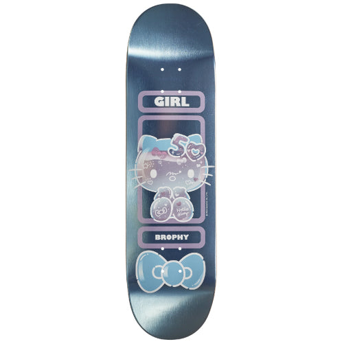 Girl X Hello Kitty 50th Anniversary Brophy Skateboard Deck 8.6"